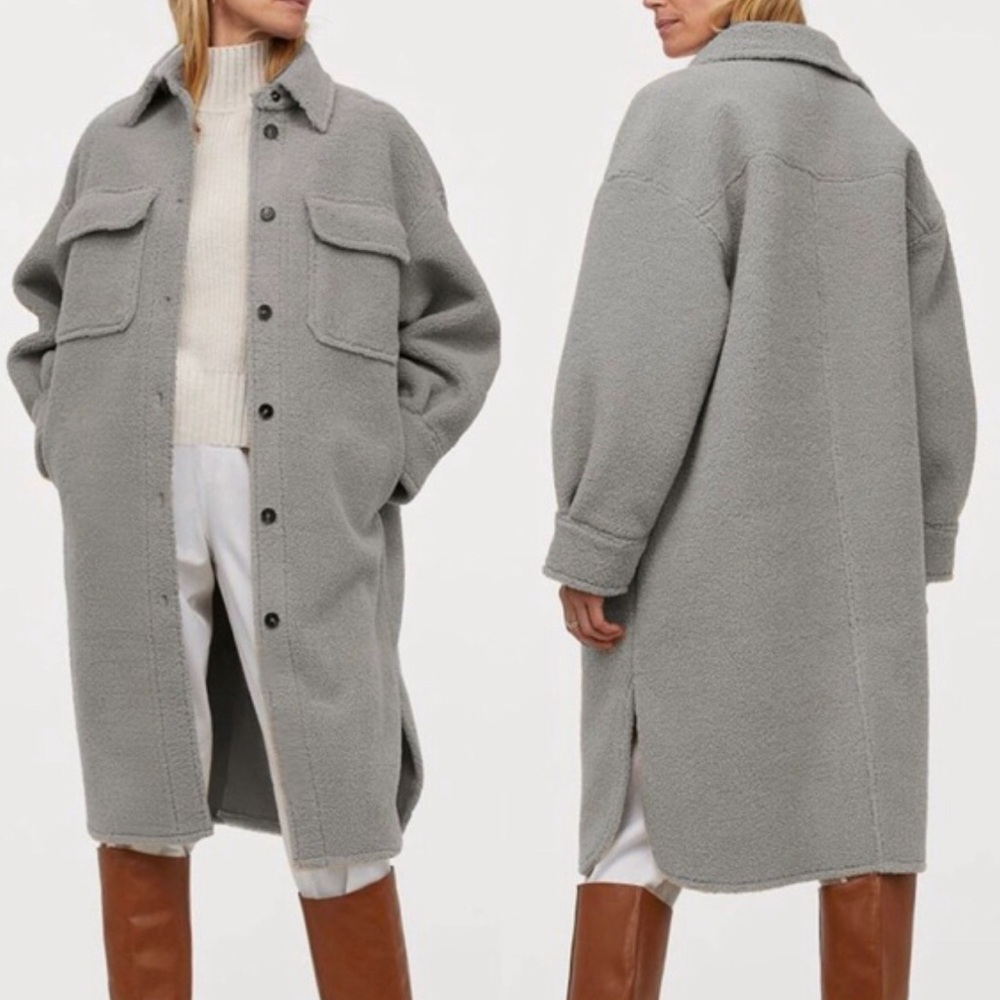 Teddy shacket coat
